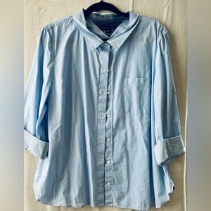 Tommy Hilfiger Blue Blouse Classic Collar